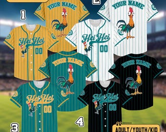 Personalized Wdw Hei Hei Moana Baseball Jersey, Custom Moana Princess Jersey, WDW Family Trip Matching Shirt, Gift For Birthday Kids
