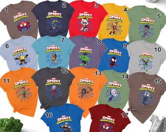 All Spider And His Amazing Friends Shirt, Spider Hero Family Matching Shirt, Spider and Friends Theme Birthday Tee, Spider Shirt For Kid