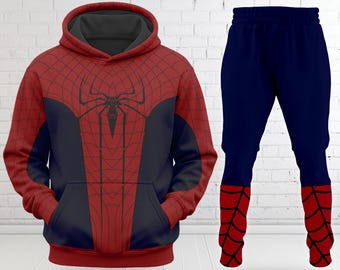 Spider Man Halloween Shirt, Spiderman Superhero Halloween Costume For Family Group Zip Hoodie, Superhero Clothing Men Gift