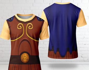 Hercules Greek Mythological Genie Halloween 3D Shirt, Halloween Costume For Family Group T Shirt, Funny Cosplay Costume Gift For Friends