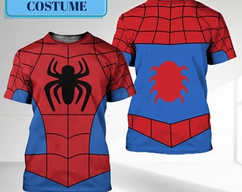 Peter Parker Halloween Costume 3D Shirt, Spidey And Amazing Friends Cosplay, Spiderman Birthday Boy Gift, Wdw Superhero Costume