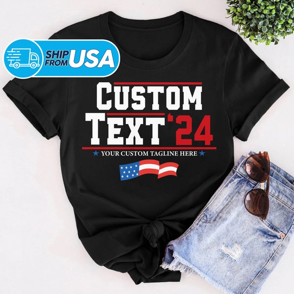 Custom Presidential Election Shirt, 2024 President Cool T-Shirt, President Campaign Tee, Men Dad Gift, Fathers Day Shirt