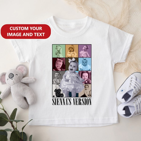 Custom Your Photo Shirt, Personalized Kid Bootleg Shirt, Custom Kid Shirt, Custom Baby Version, Family Portrait Shirt, Gift For Family