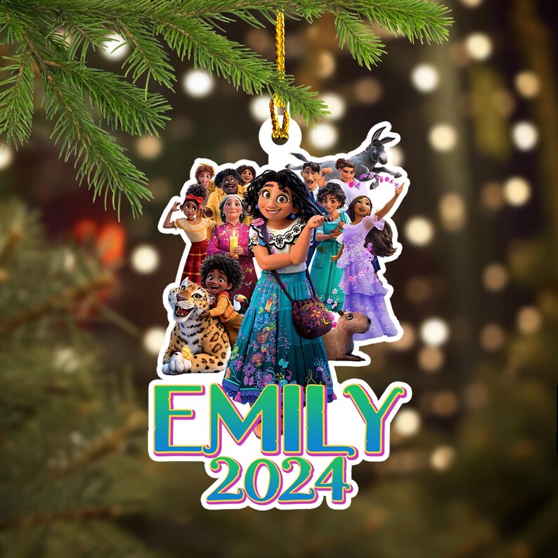 Personalized Princess Ornament, Animated Movie Xmas Ornament Shape Fan