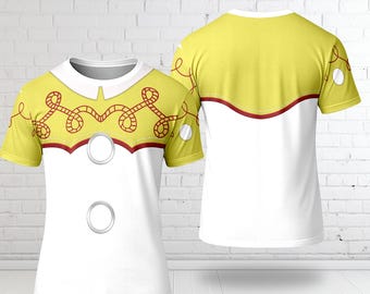 Jessie Cowgirl Doll All Over Print Shirt, Toy Story Cowgirl Cosplay Halloween Tracksuit Apparel, Jessie Woody Girlfriend Holiday Tee