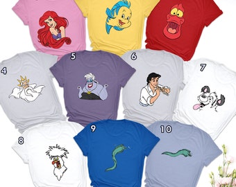 Matching Mermaid Family Shirts, Mermaid Costume Face Shirts, Halloween Costume Group Tee, Halloween Party Theme Shirt
