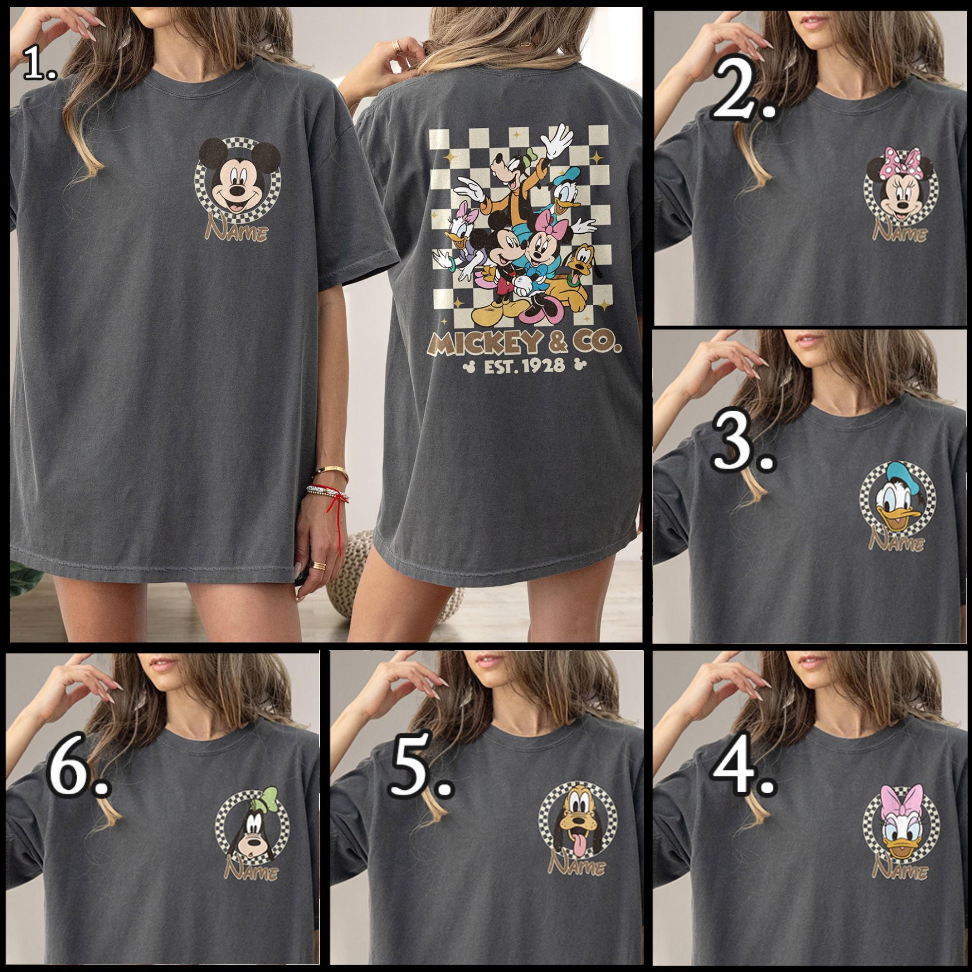 Discover Mickey & Co Shirt For Kid, Mickey Family Trip Matching Tee, Minnie Mouse Sweatshirt, Retro Daisy Duck Donald Duck Goofy Pluto Dog Shirt