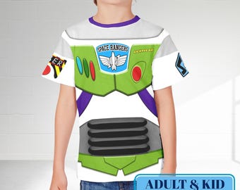 Buzz Lightyear Astronaut Toy Halloween 3D Shirt, Halloween Costume For Family Group T-Shirt, Space Toy Cosplay Costume Tee, Gift For Friend