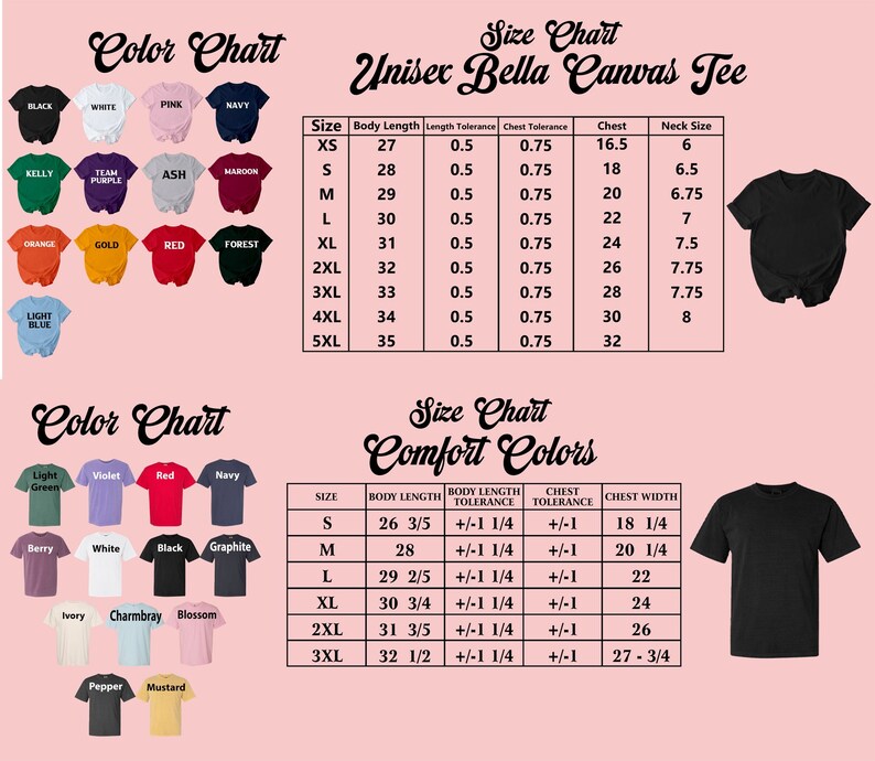 a t - shirt size guide for men and women