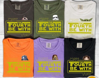 May the Fourth Be With You Shirt, May the 4th Matching Shirt, Galaxys Characters Shirt, Friends Group Shirt, Family Trip Matching Tee