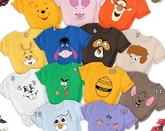 Funny Winnie the Pooh Halloween Costume Shirt, Pooh and Friends