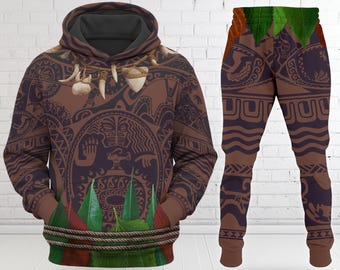 Maui 3D Adult T-shirt Hoodie, Moana Movie Cosplay Costume Hoodie, Maui Character Moana Halloween Costume Shirt, Cartoon Hoodie