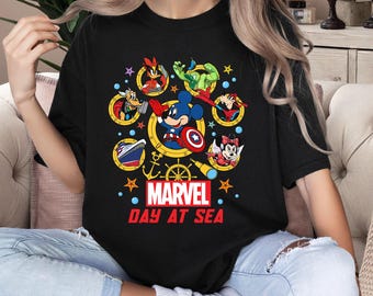 Mickey And Friends Shirt, Mickey Minnie Cruise, Day At Sea 2025 Shirt, Super Heroes Shirt, Dream Family Cruise Vacation 2025 Shirt