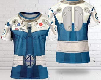 Johnny Storm Spacesuit Cosplay Halloween T-Shirt, Jonny Storm The Fantastic Four First Steps 3D Hoodie,  Jonny Storm Astronaut Costume Shirt