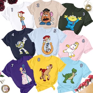Toy Characters Family Matching Shirt, Toy Movie Family Trip T-Shirt, Magic Kingdom Shirt, Costume For Friends, Birthday Party Theme Gifts