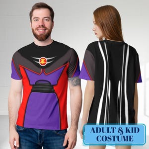 Zurg Shirts, Antagonist Toy Cosplay Costume 3D T-Shirt, Toy Story Character Men Shirt, Halloween Costume For Family Group T Shirt image 2