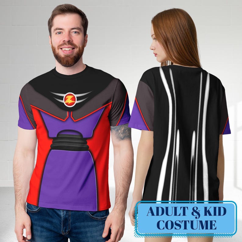 Zurg Shirts, Antagonist Toy Cosplay Costume 3D T-Shirt, Toy Story Character Men Shirt, Halloween Costume For Family Group T Shirt image 2
