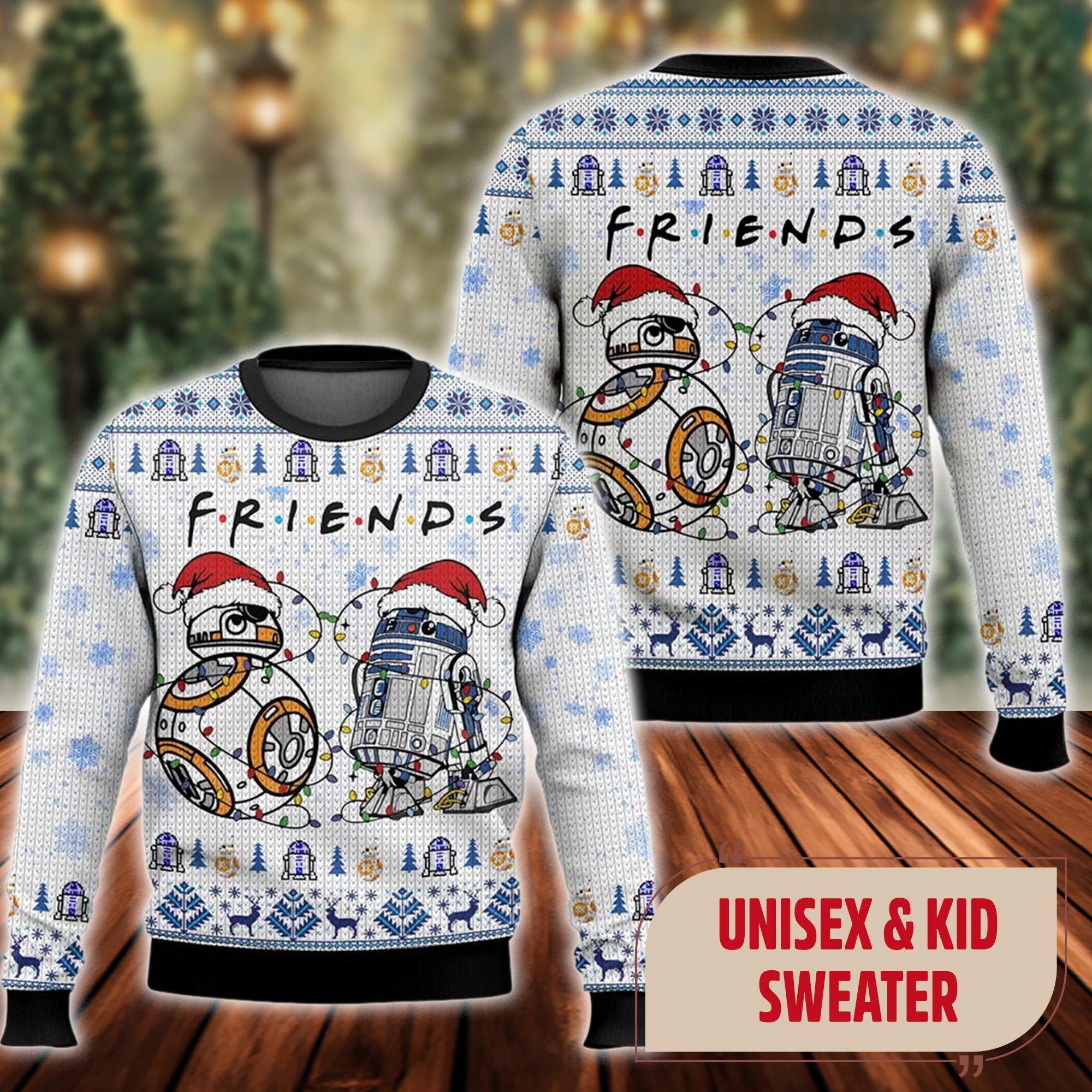 R2d2 Boba Fett Ugly Sweater R2d2 Christmas Sweater