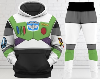 Personalized Buzz Lightyear Halloween Costumes Shirt, Toy Story Cosplay Costume Hoodie Sweatpants, Halloween Costume For Family