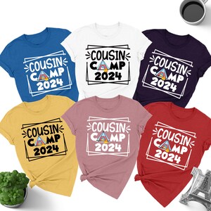 Cousin Camp Shirt, Matching Camping Shirts For Family, Summer Camping Tee, Camping Lover Cousins Outfit, Camping Cousin Group Shirt