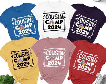 Cousin Camp Shirt, Matching Camping Shirts For Family, Summer Camping Tee, Camping Lover Cousins Outfit, Camping Cousin Group Shirt