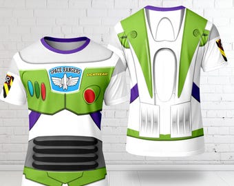 Buzz Lightyear Astronaut Toy Halloween 3D Shirt, Halloween Costume For Family Group T-Shirt, Space Toy Cosplay Costume Tee, Gift For Friend