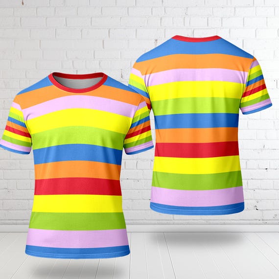 Funjoyz T-Shirt Arc-en-Ciel Enfant Garçon Fille - Graphique 3D Amusant Sweat Dessin Animé Été