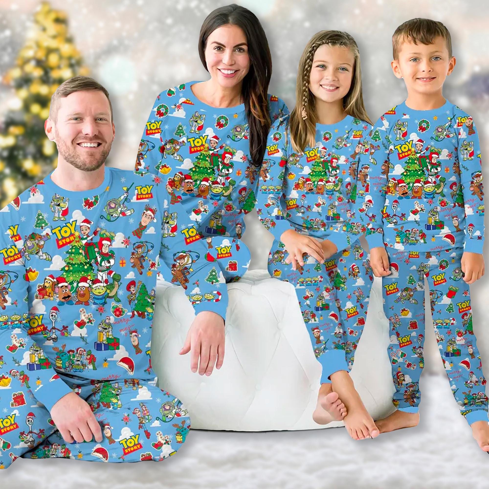 Toy Story Christmas Family Pjs Etsy