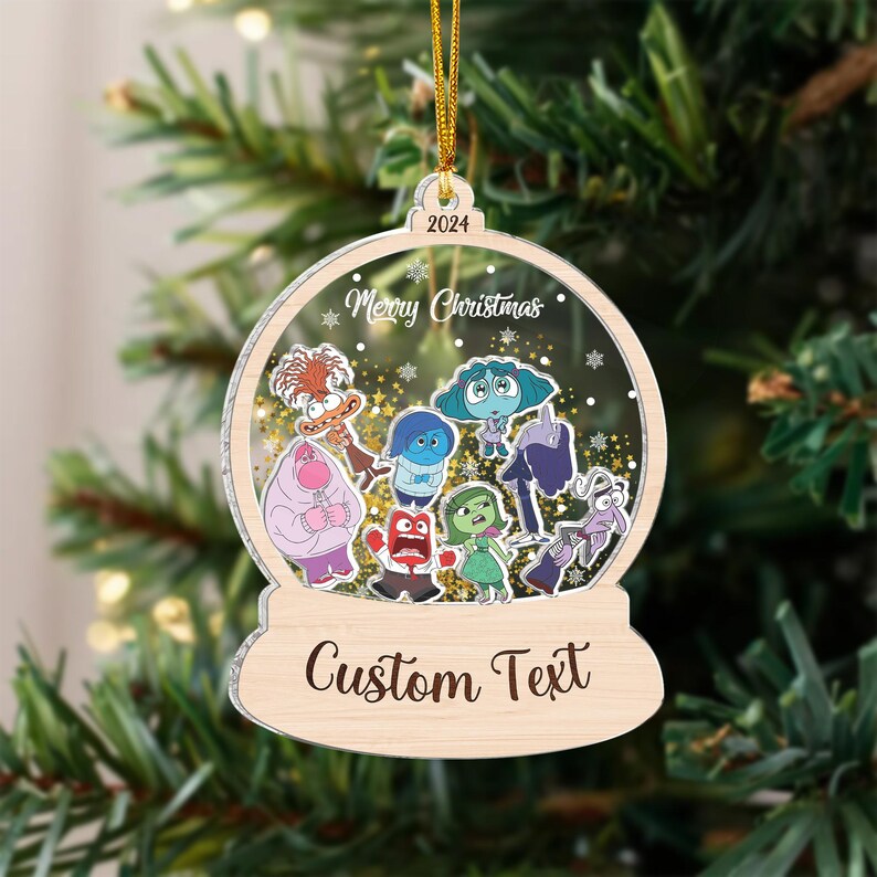 Personalized Inside Out House Family Christmas Ornament, Custom Gift