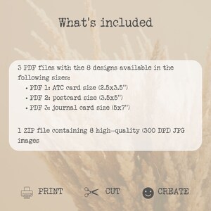 Rustic Reeds Journaling Cards, Printable Dried Grass Ephemera for Junk ...