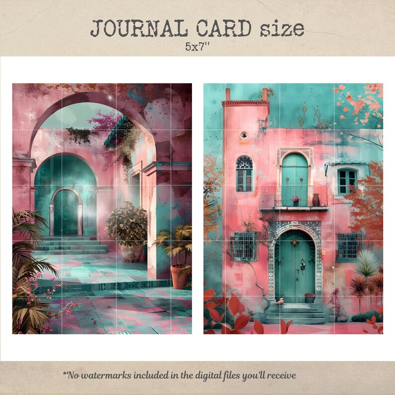 pink-villa-courtyard-summer-oasis-junk-journal-pages-digital
