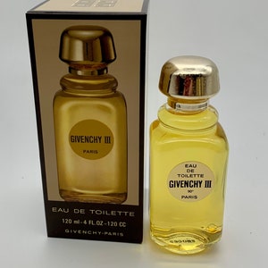 Eau de toilette Givenchy III 4 fl. onces Boîte scellée originale de collection, vintage 1970