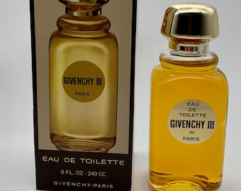 Givenchy III Eau de Toilette 8 fl. oz. Originele verzegelde vintage doos uit 1970