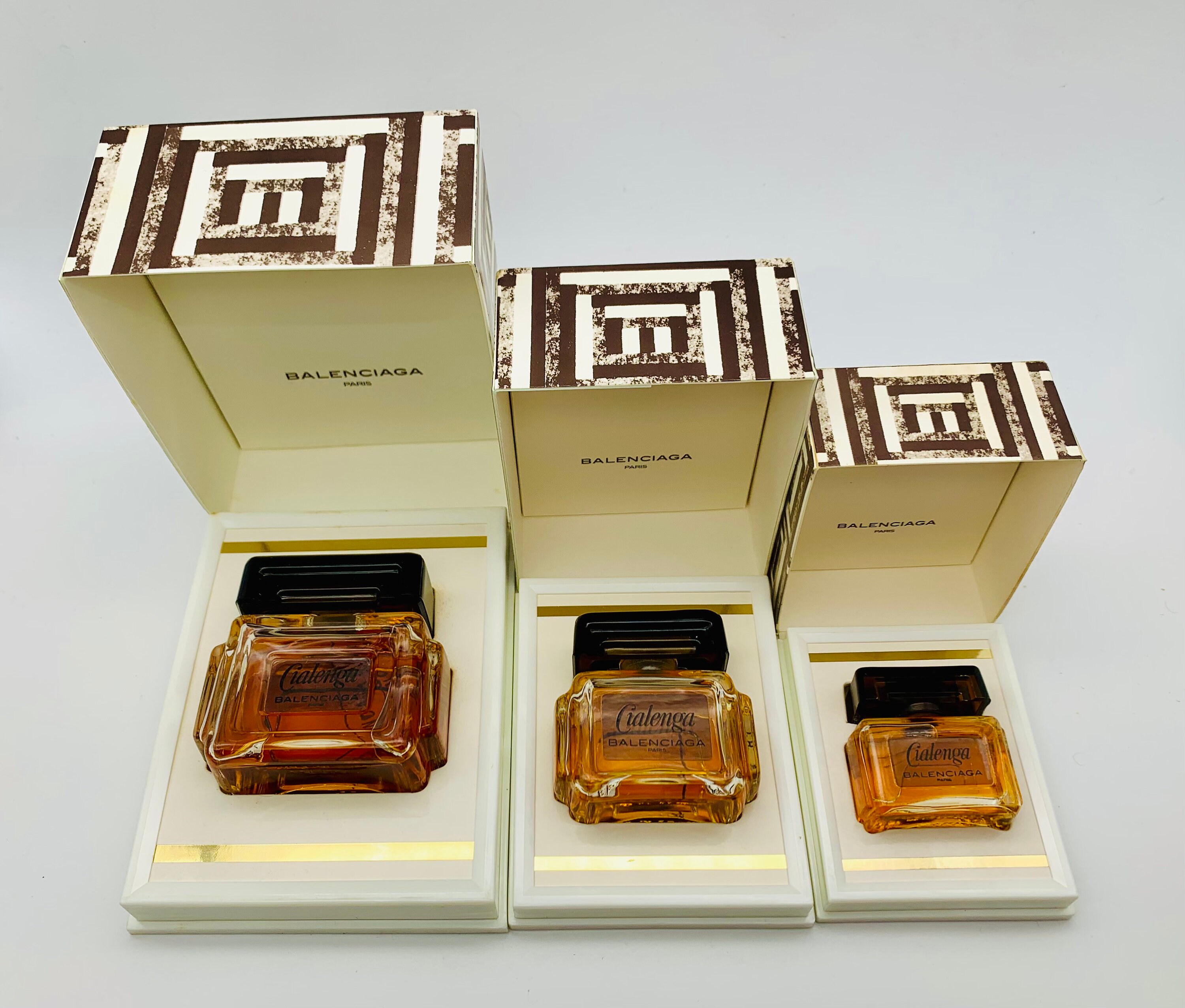 Balenciaga Cialenga Perfume, Collection of 3 Bottles: 1 Fl. Oz., 1