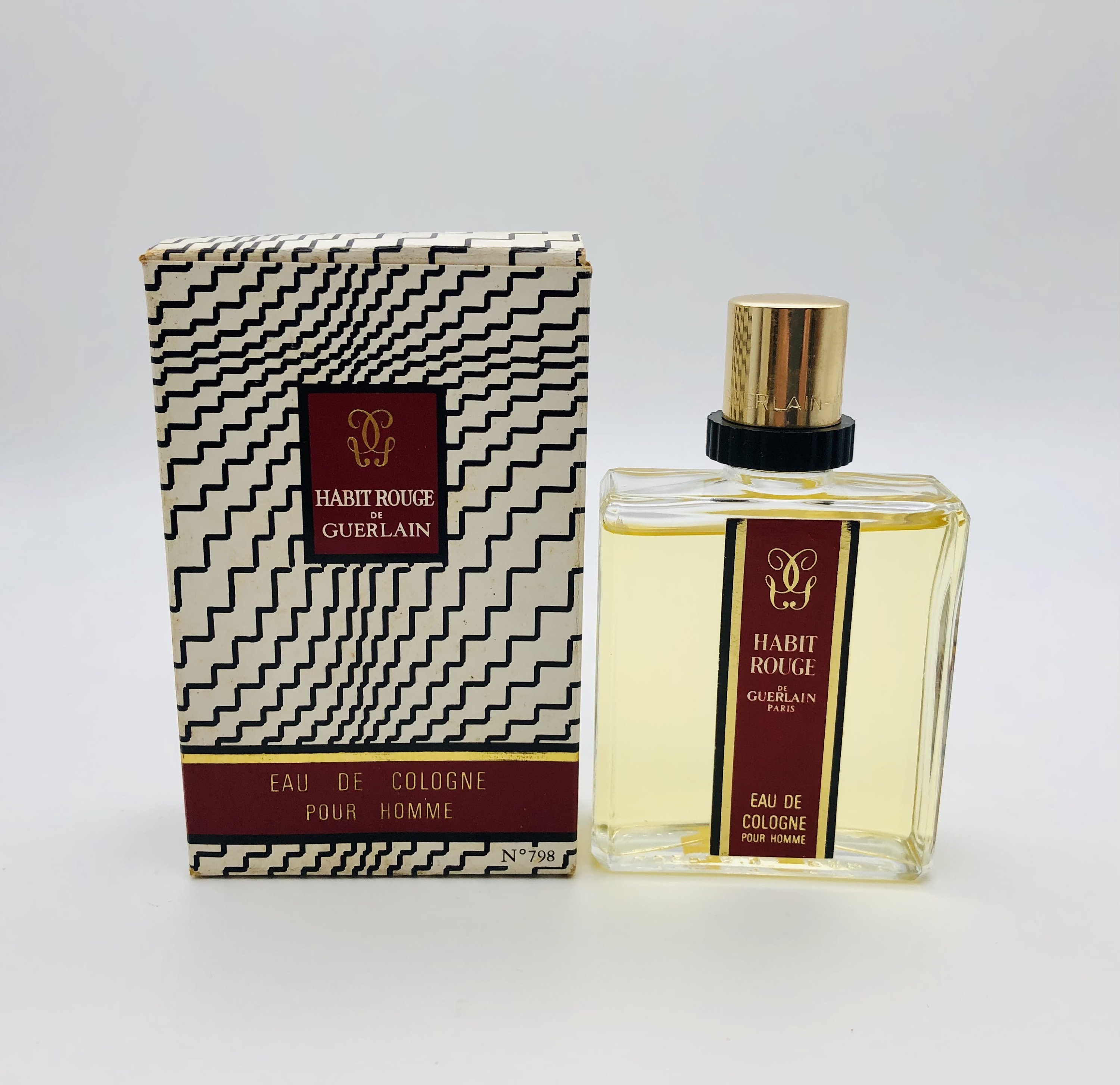 HABIT ROUGE GUERLAIN Eau De Cologne Pour Homme 50ml - Etsy