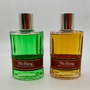 Balenciaga Ho Hang collection: Eau de toilette 6 fl. oz. and Lotion After-Shave 6 fl. oz. Original 1971 Vintage Collectible Sealed