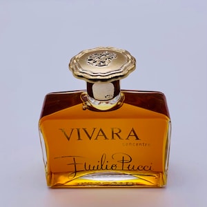 Vivara par Emilio Pucci Concentré, coffret en bois. 1/2 once liquide onces Originale vintage de 1965 à collectionner