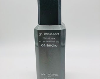 PACO RABANNE Calandre gel moussant pour le bain 200ml / 6.75 fl. oz. Vintage.