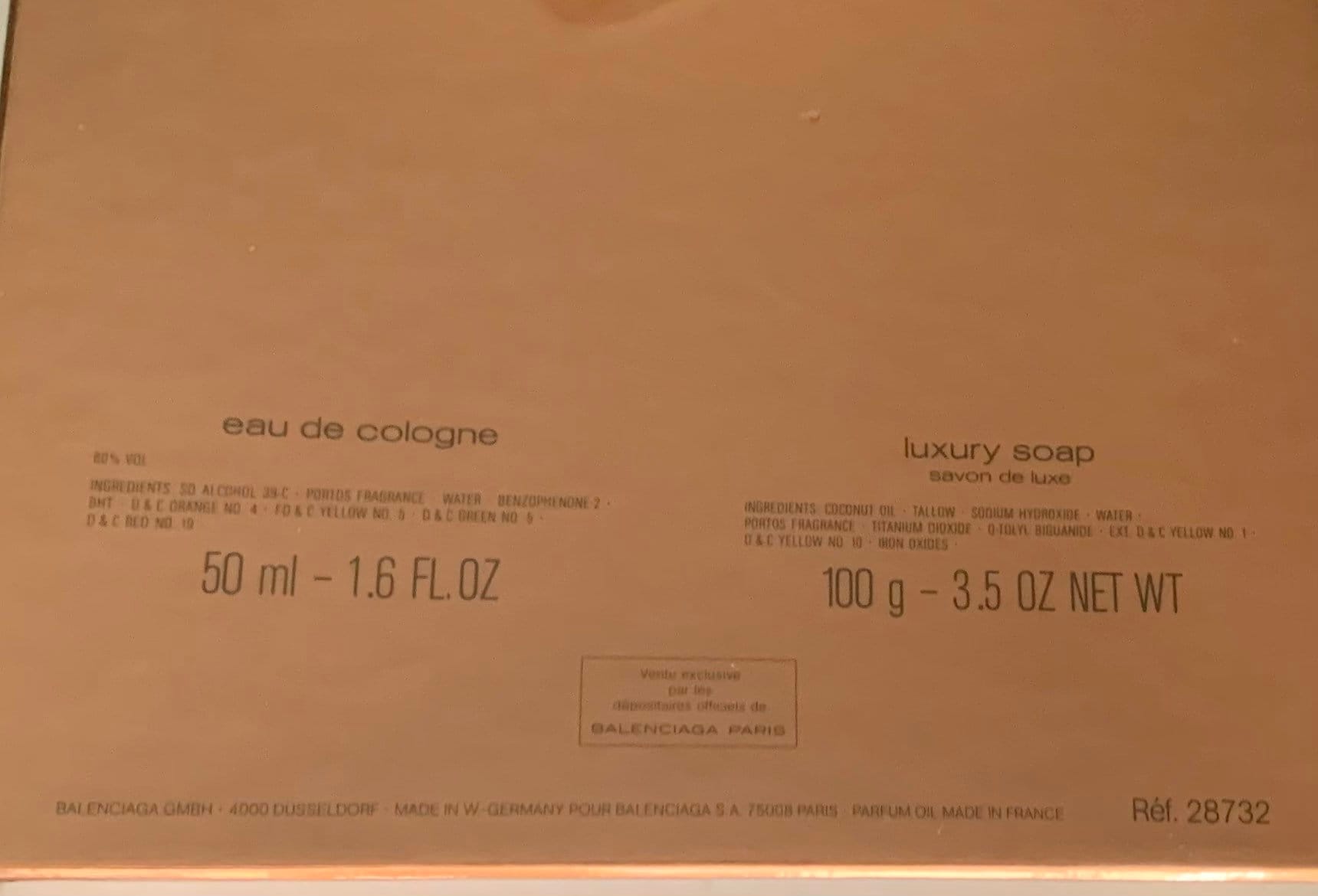 Balenciaga Portos Set: Eau De Cologne 50ml / 1.6 Fl. Oz. +