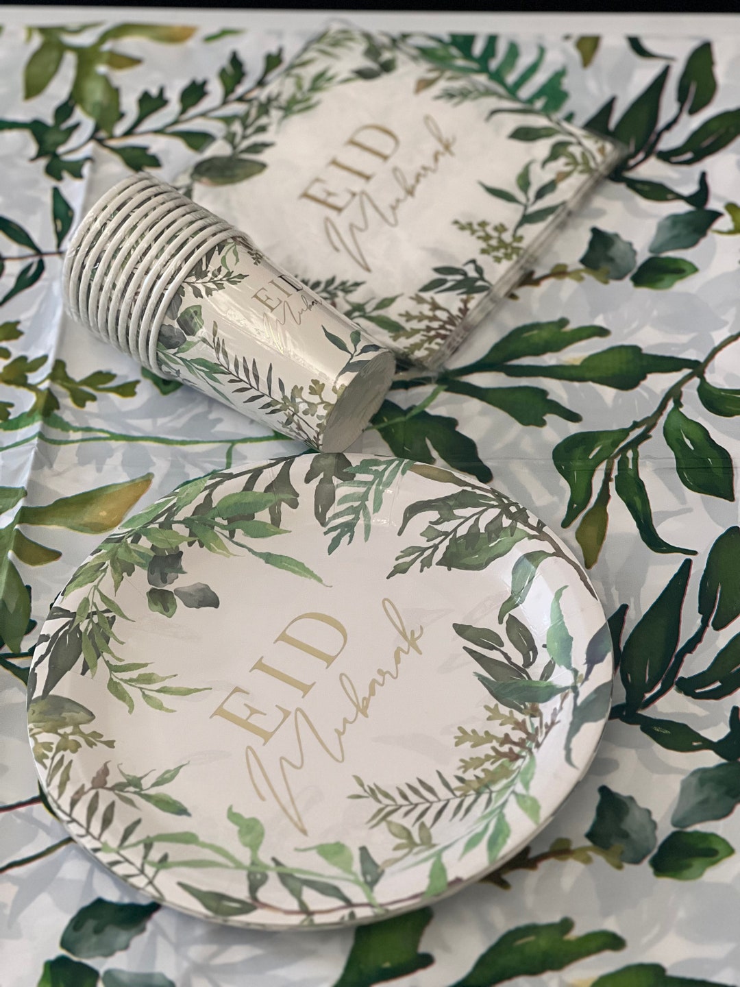 Eid Mubarak Paper Plates, Eid Mubarak Paper Cups. Pack of 10. Eid ...