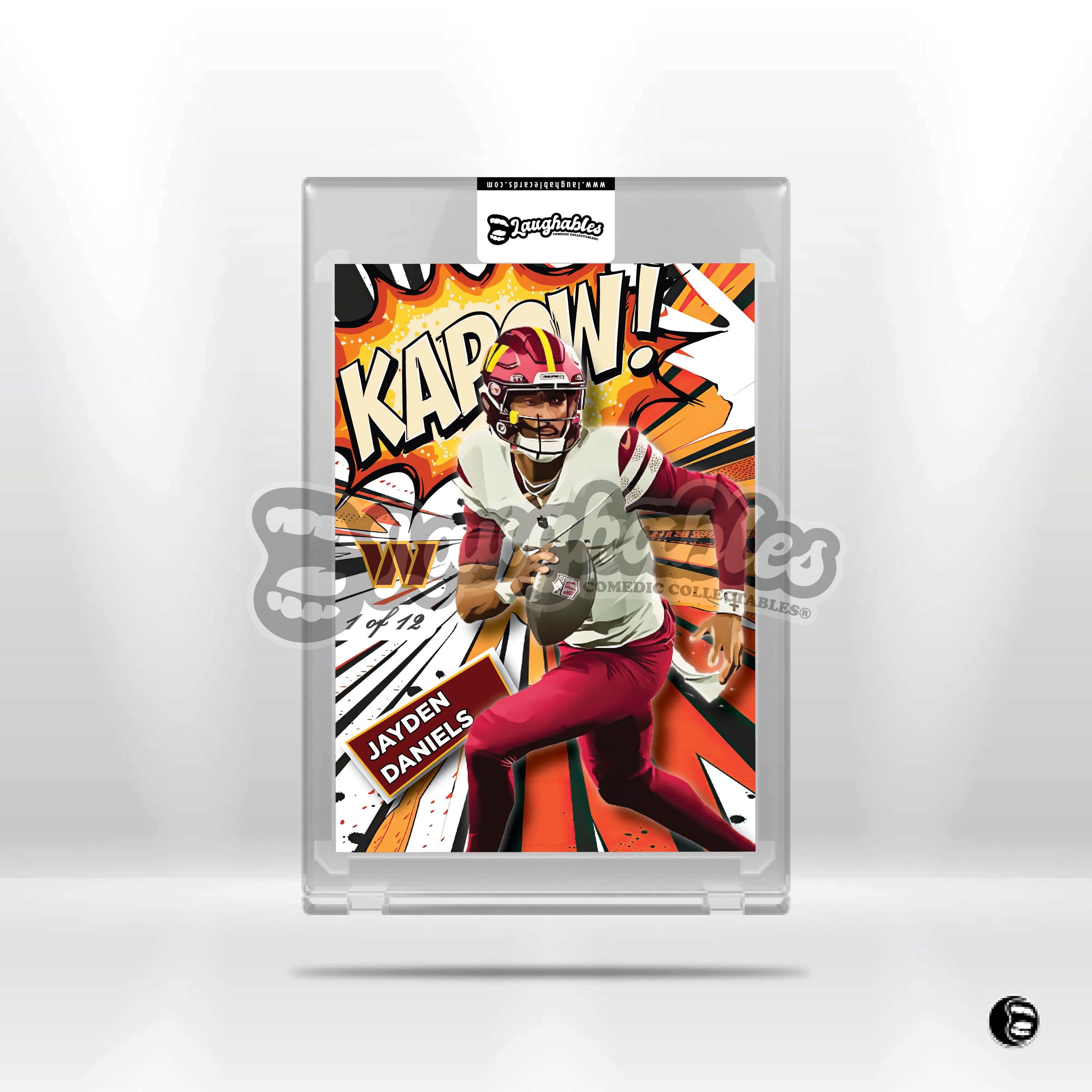 Jayden Daniels | Kapow! | Custom Art Football Trading Card Novelty