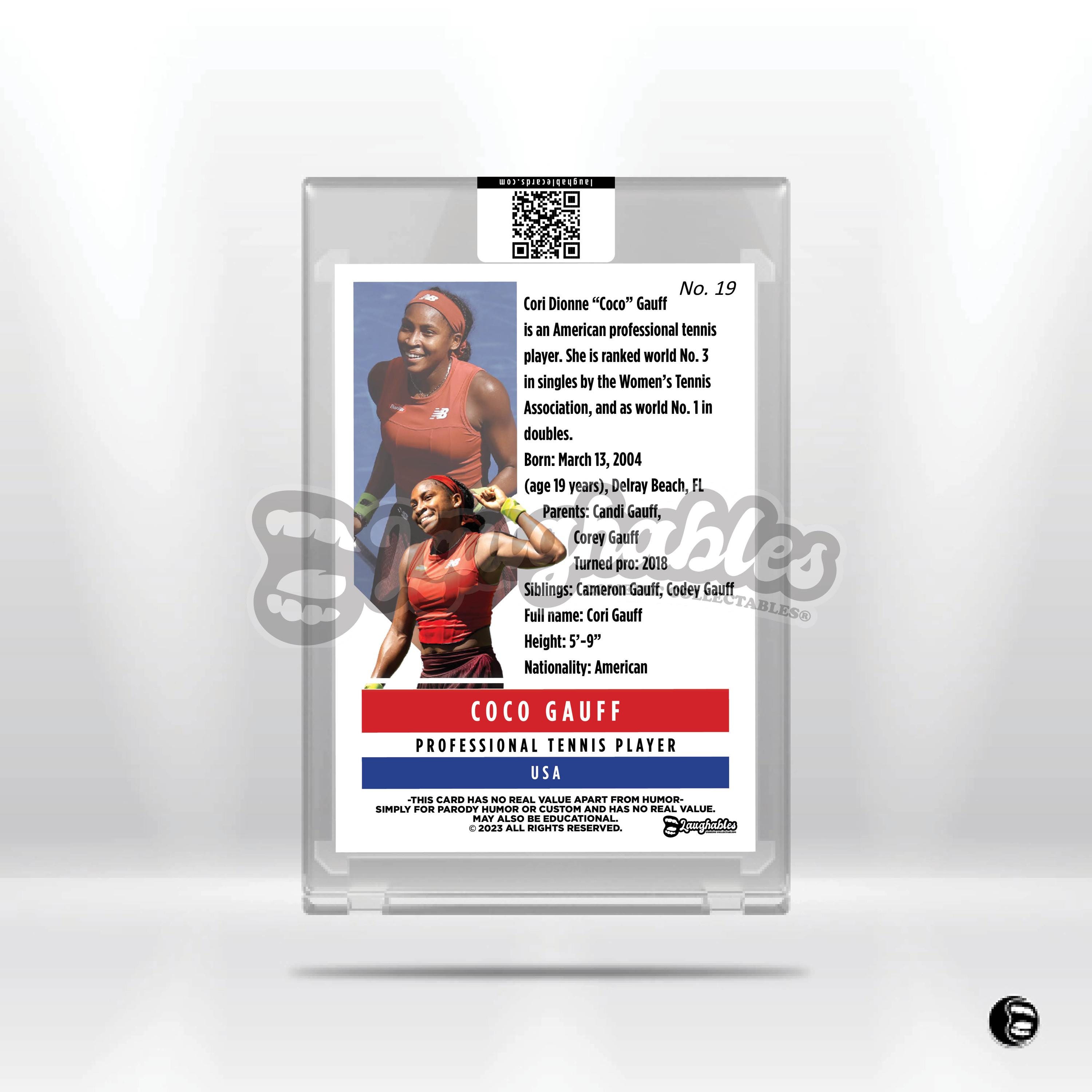 Coco Gauff | US OPEN | Limited Custom Art Trading Tennis Card