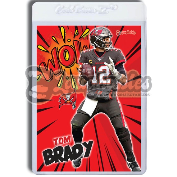 Tom Brady WOW Custom Art Trading Football Card Novelty