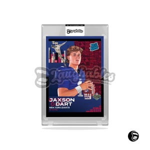 Jaxson Dart | Giants | Custom Art | ACEO Trading Football Card Novelty