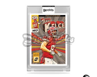 Travis Kelce | Kansas City Chiefs | Custom Art Trading Card Novelty