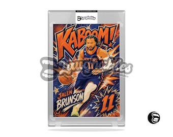 Jalen Brunson | Knicks | Custom Kaboom! Art Trading Basketball Card Novelty