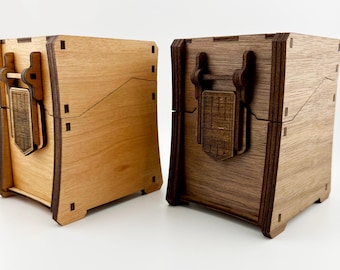 Trading Card Storage Box | Handcrafted Wooden Box