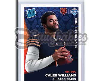 Caleb Williams | Chicago Bears | Custom Art Trading Football Card Novelty