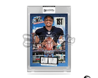 Cam Ward | Titans | Custom Art | ACEO Trading Football Card Novelty