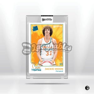 Jackie Moon | Flint Tropics | Basketball | Rated Rookie | Custom Trading Card Novelty